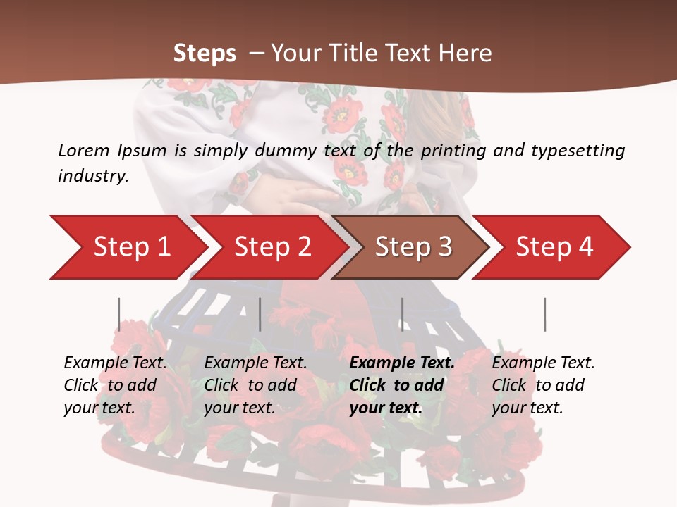 Happiness White Little PowerPoint Template