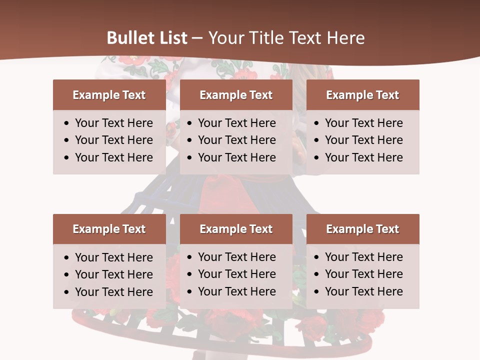 Happiness White Little PowerPoint Template