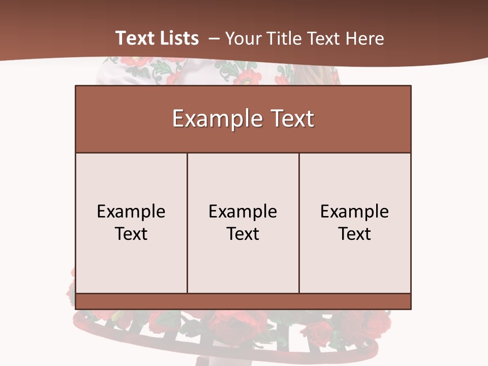 Happiness White Little PowerPoint Template