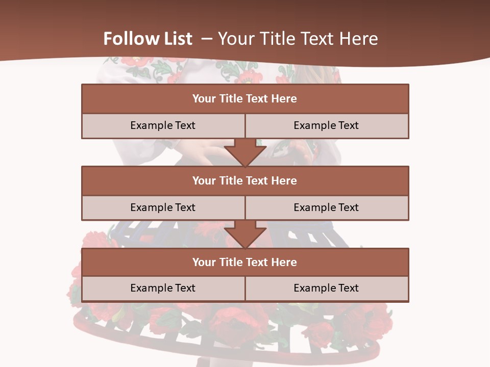 Happiness White Little PowerPoint Template