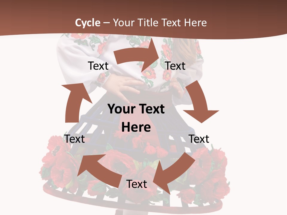 Happiness White Little PowerPoint Template