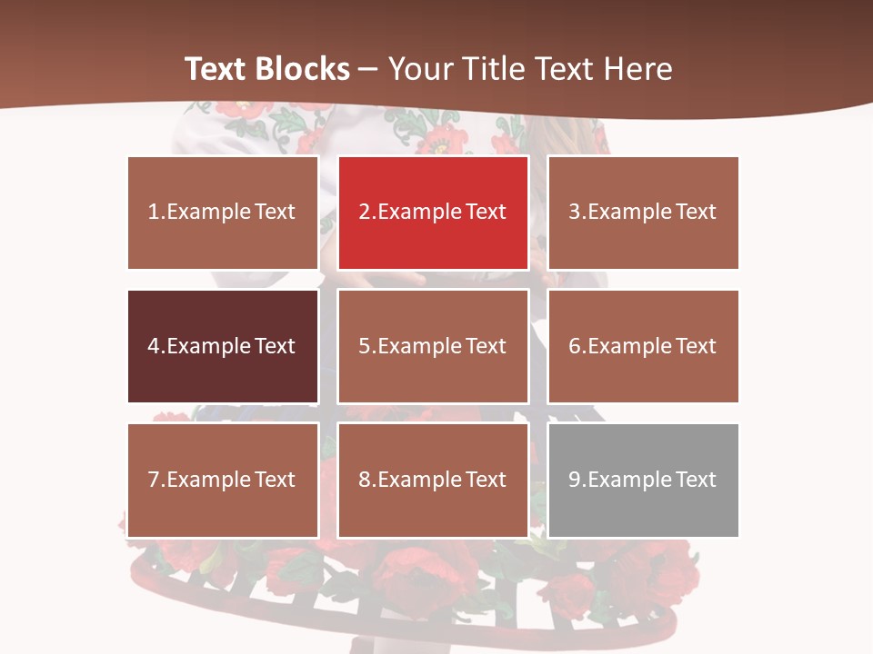 Happiness White Little PowerPoint Template