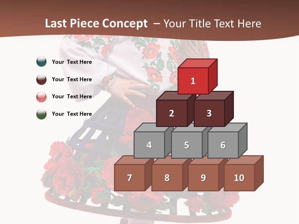 Happiness White Little PowerPoint Template