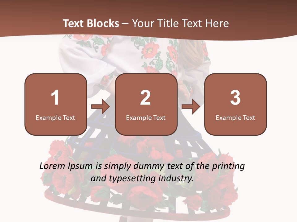 Happiness White Little PowerPoint Template