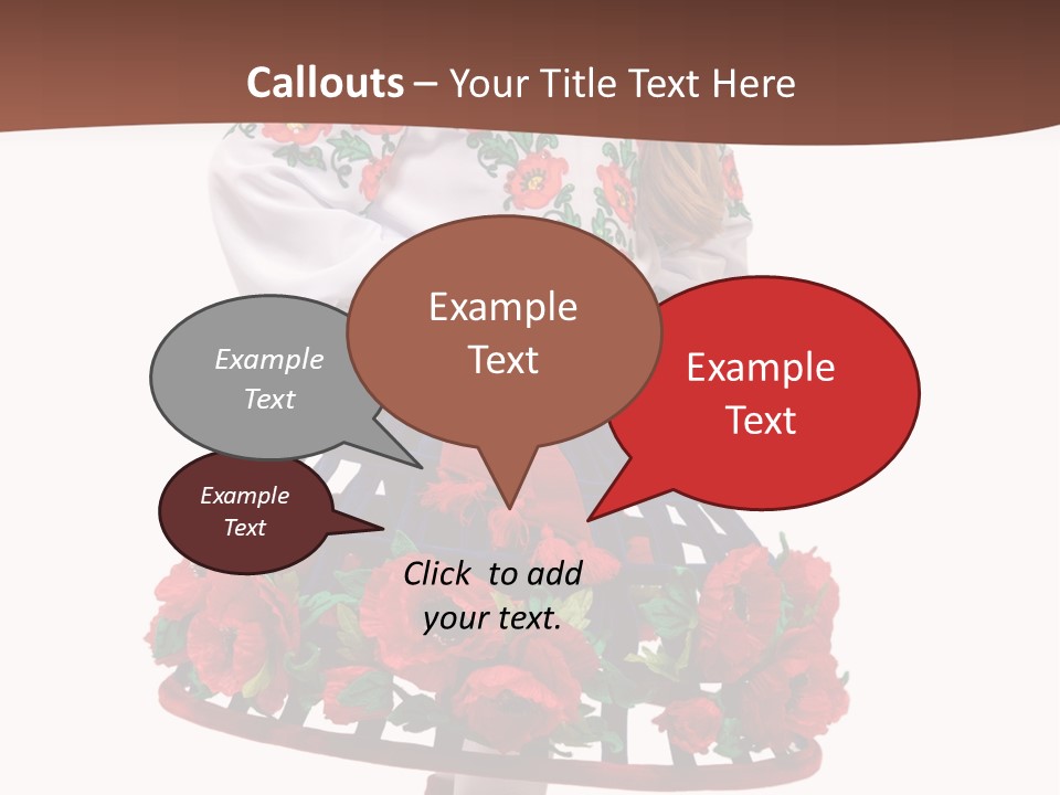 Happiness White Little PowerPoint Template