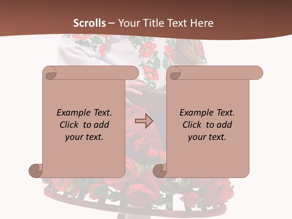 Happiness White Little PowerPoint Template