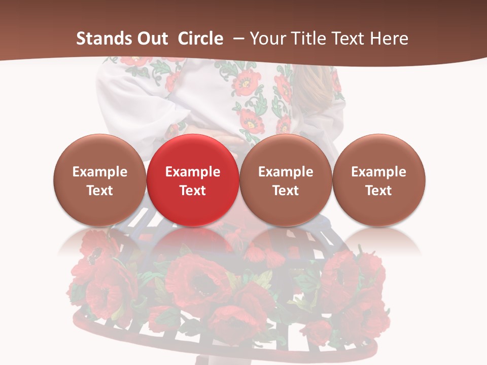 Happiness White Little PowerPoint Template