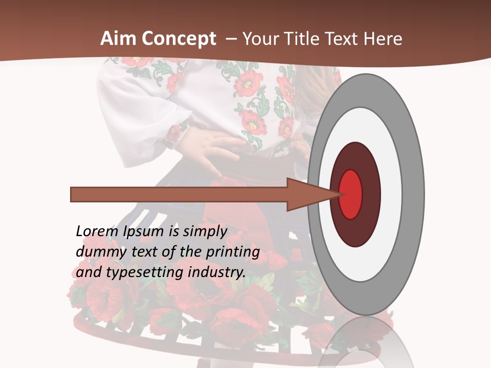 Happiness White Little PowerPoint Template