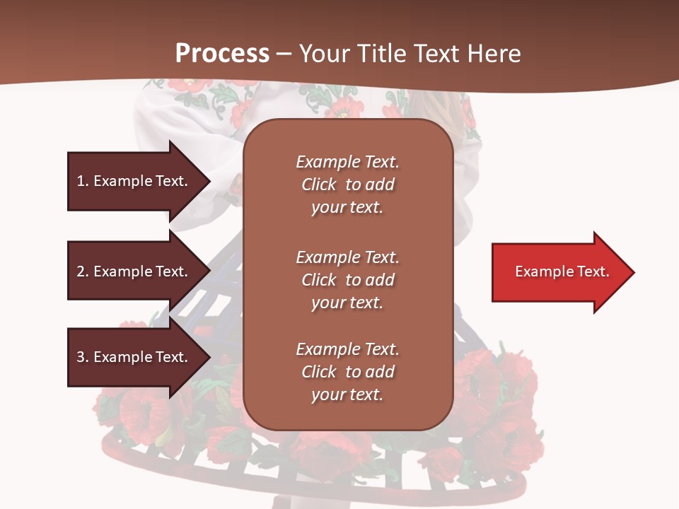 Happiness White Little PowerPoint Template