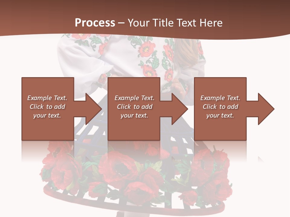 Happiness White Little PowerPoint Template