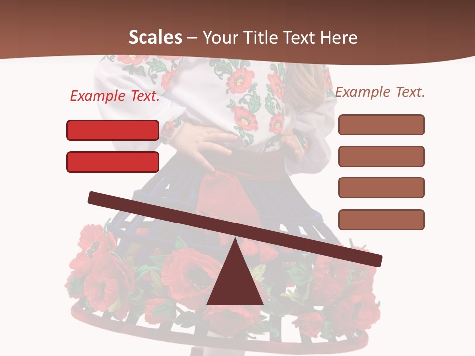 Happiness White Little PowerPoint Template