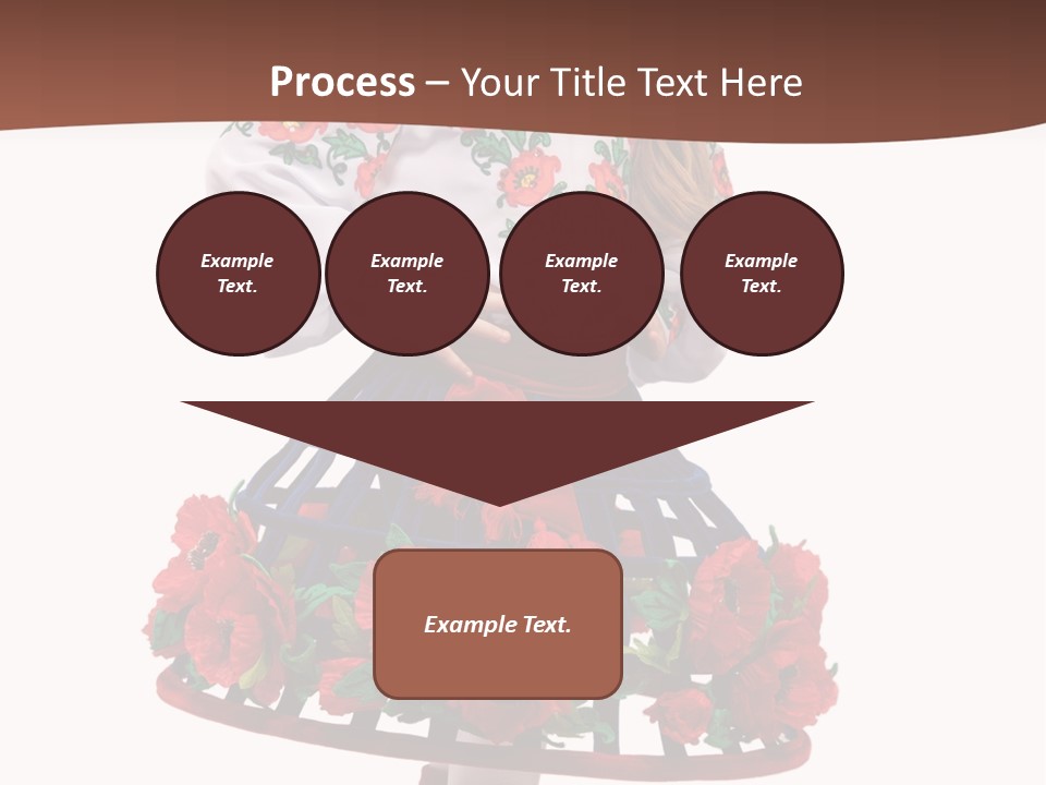 Happiness White Little PowerPoint Template