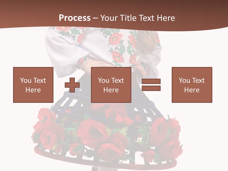 Happiness White Little PowerPoint Template