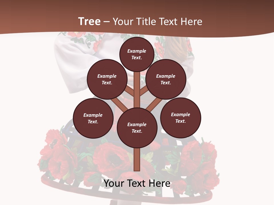 Happiness White Little PowerPoint Template