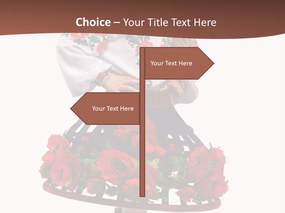 Happiness White Little PowerPoint Template