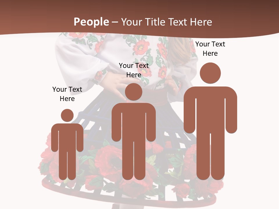 Happiness White Little PowerPoint Template