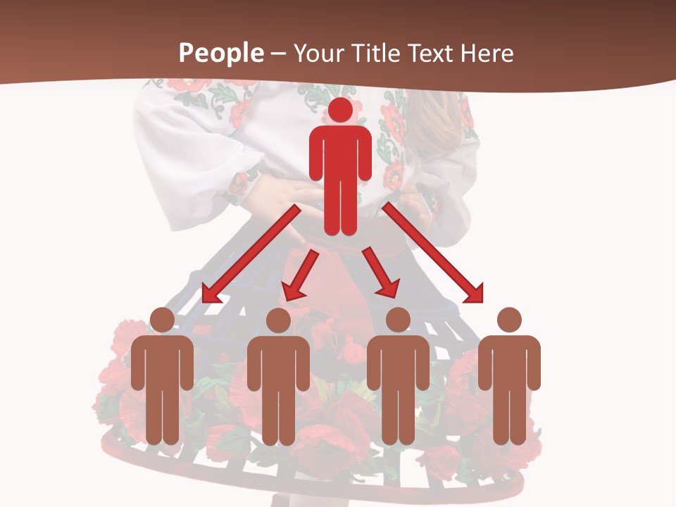 Happiness White Little PowerPoint Template