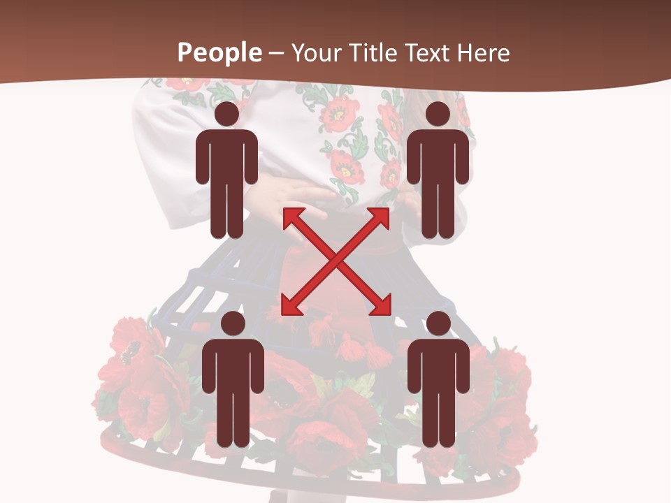 Happiness White Little PowerPoint Template