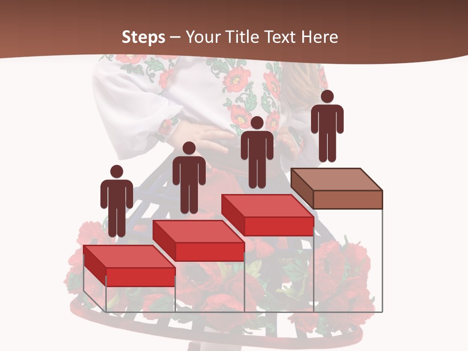 Happiness White Little PowerPoint Template