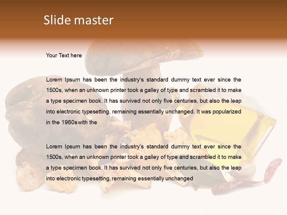 Oil White Beauty PowerPoint Template