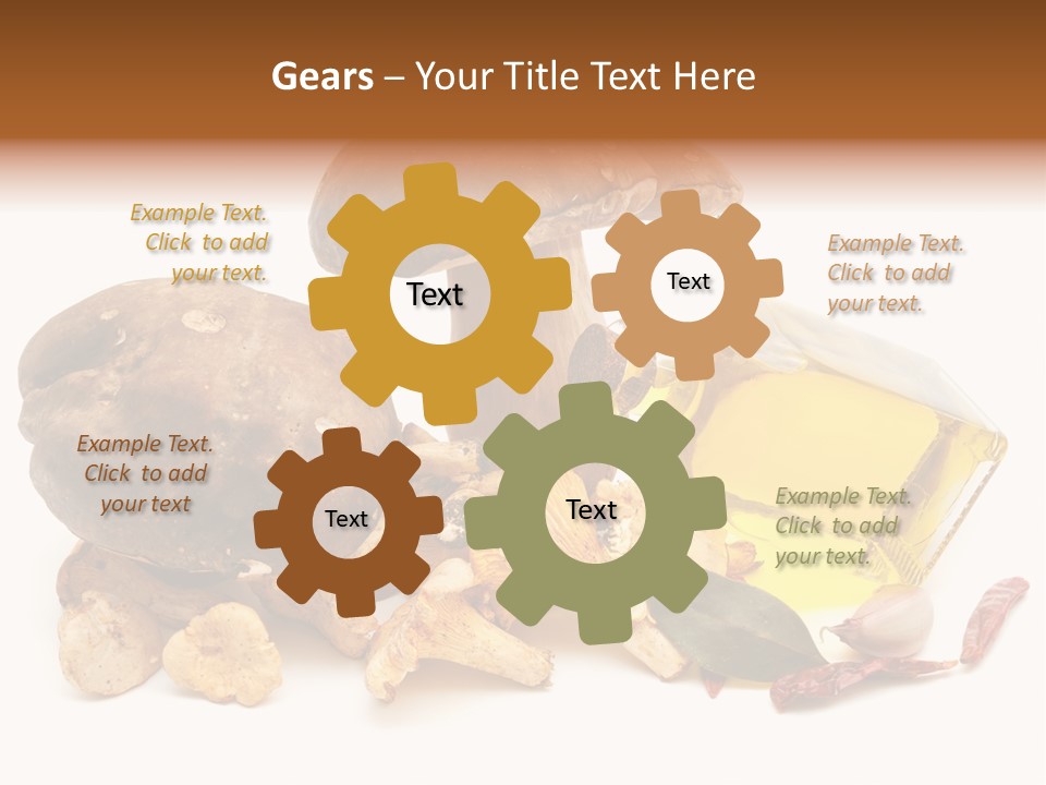 Oil White Beauty PowerPoint Template