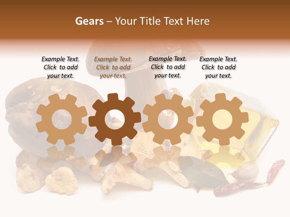 Oil White Beauty PowerPoint Template