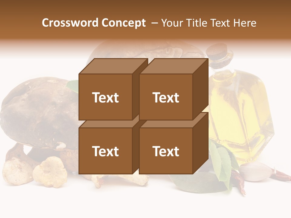 Beauty Isolated Orange PowerPoint Template