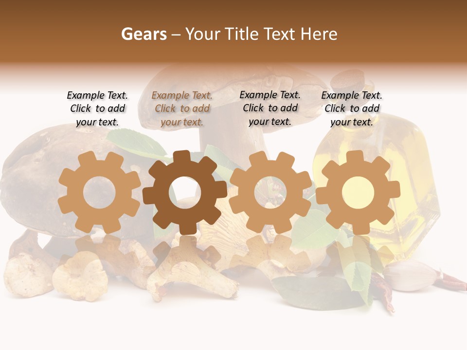 Beauty Isolated Orange PowerPoint Template