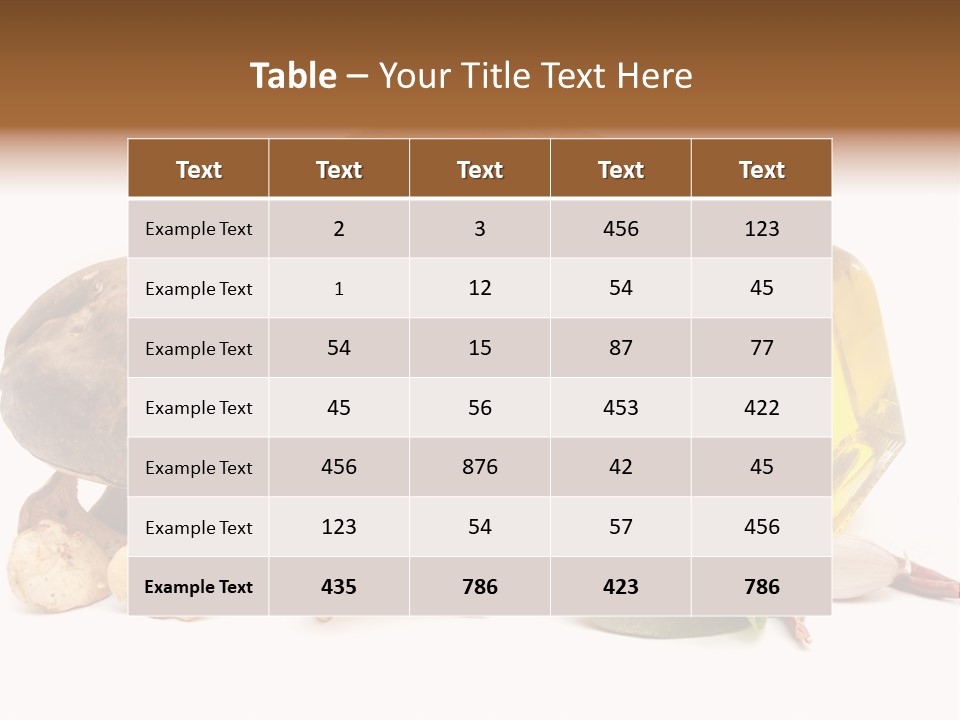 Beauty Isolated Orange PowerPoint Template