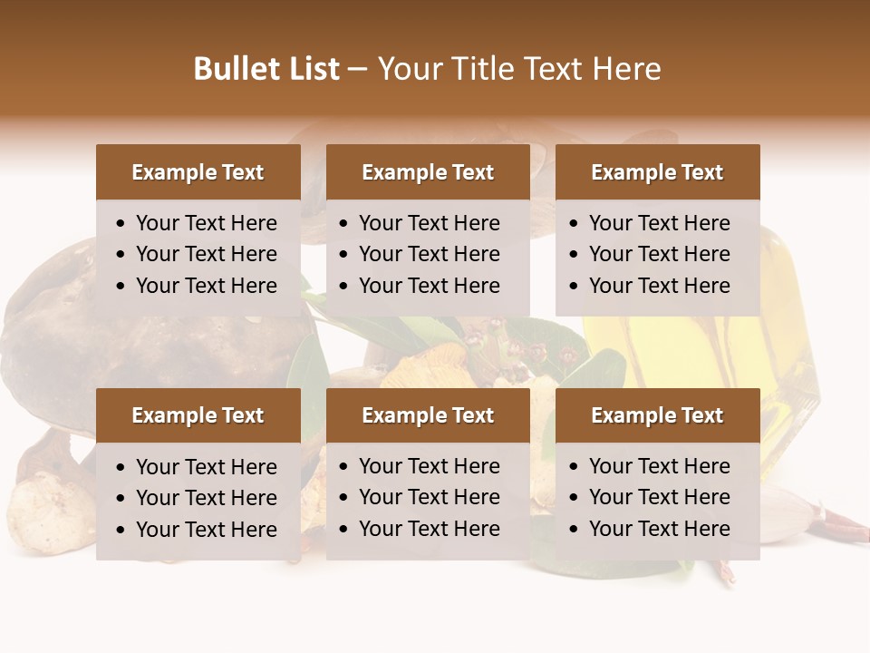 Beauty Isolated Orange PowerPoint Template