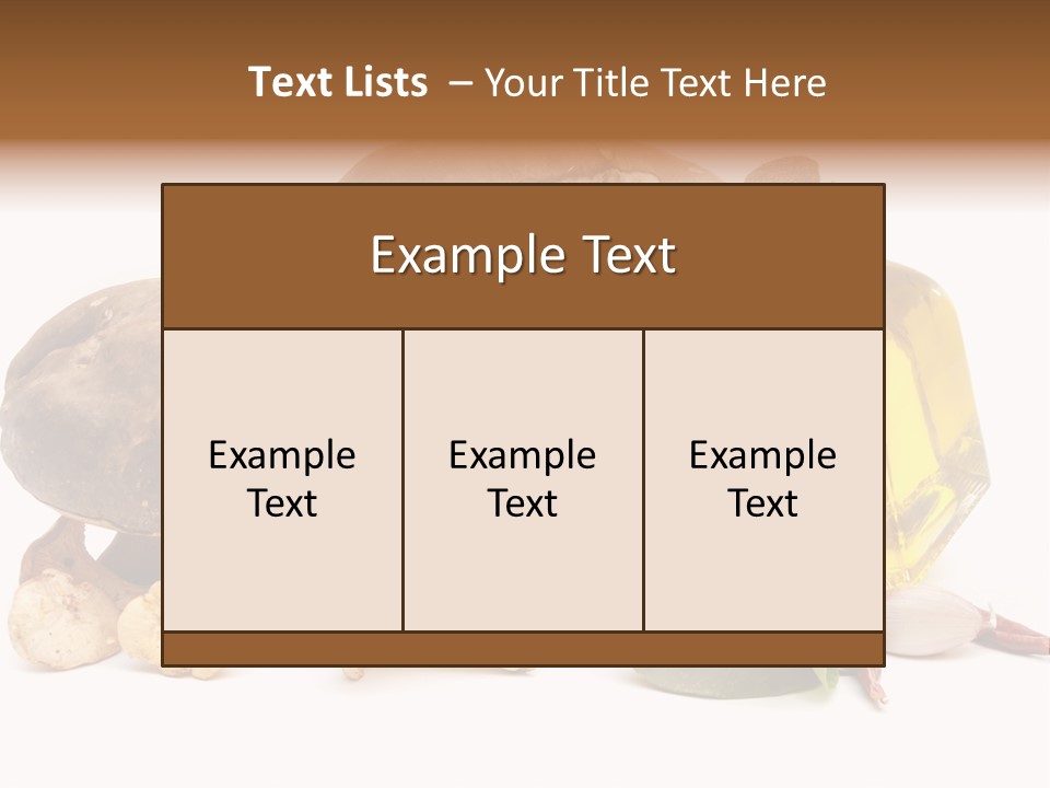 Beauty Isolated Orange PowerPoint Template