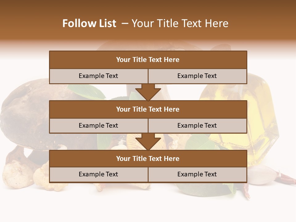 Beauty Isolated Orange PowerPoint Template