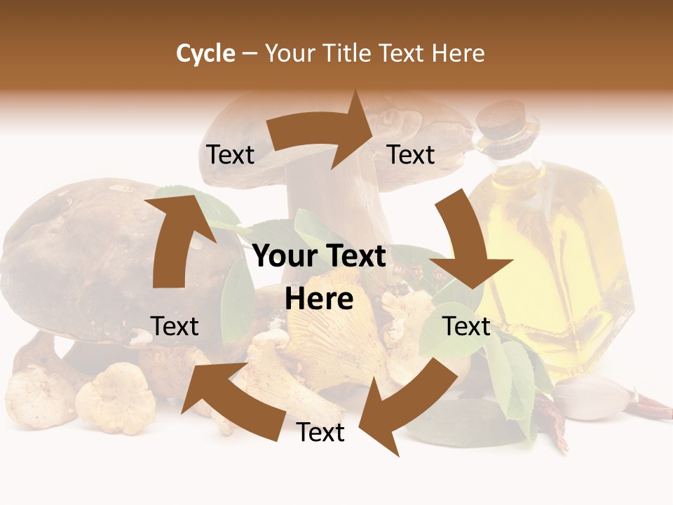 Beauty Isolated Orange PowerPoint Template