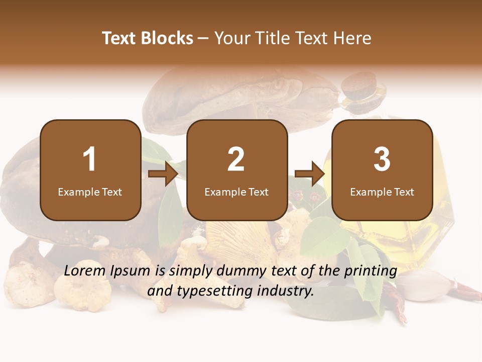 Beauty Isolated Orange PowerPoint Template