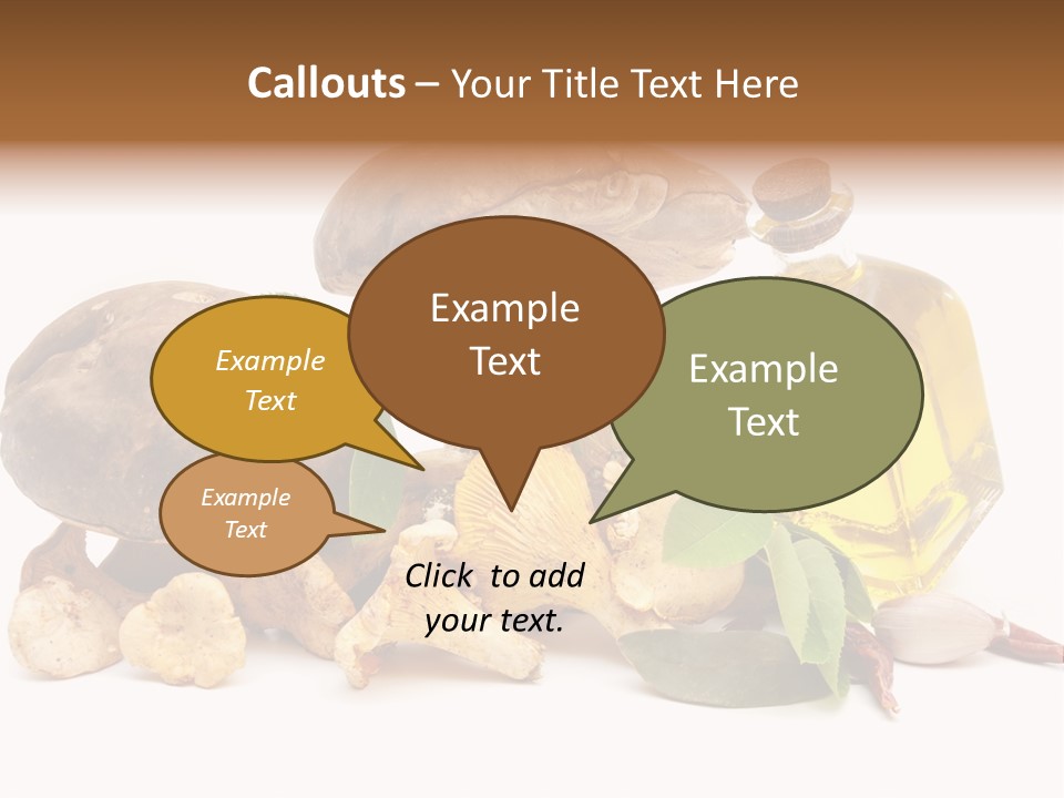 Beauty Isolated Orange PowerPoint Template