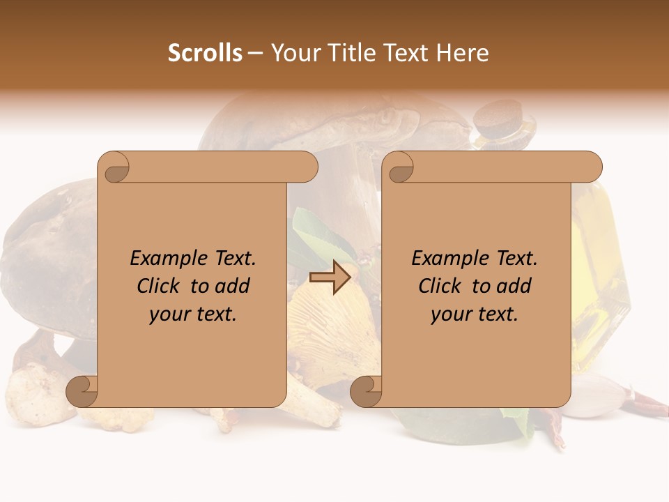 Beauty Isolated Orange PowerPoint Template