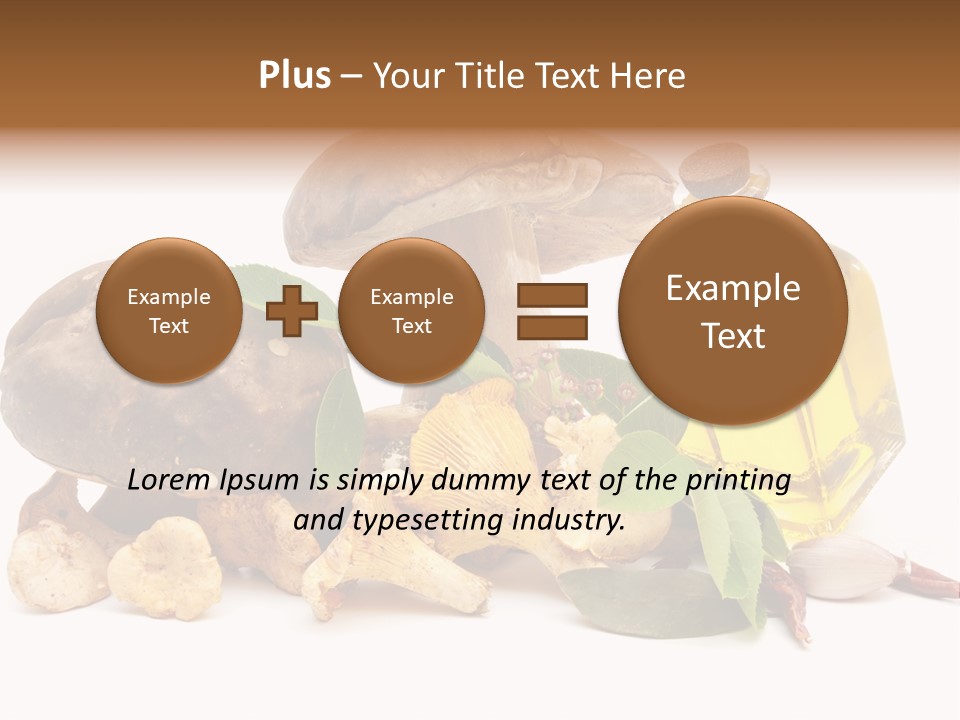 Beauty Isolated Orange PowerPoint Template