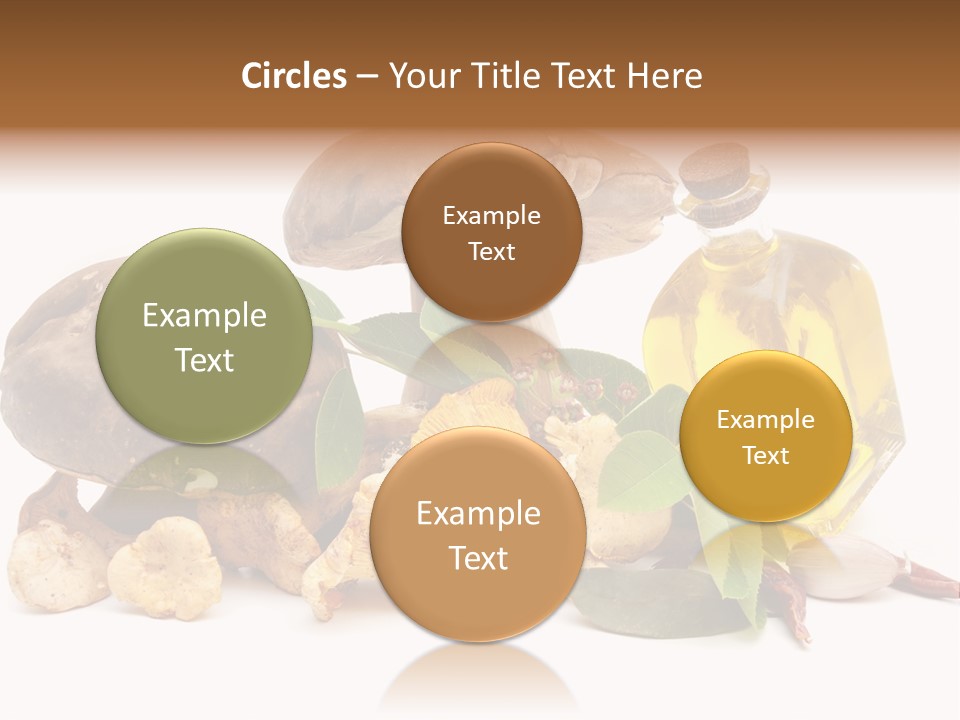 Beauty Isolated Orange PowerPoint Template