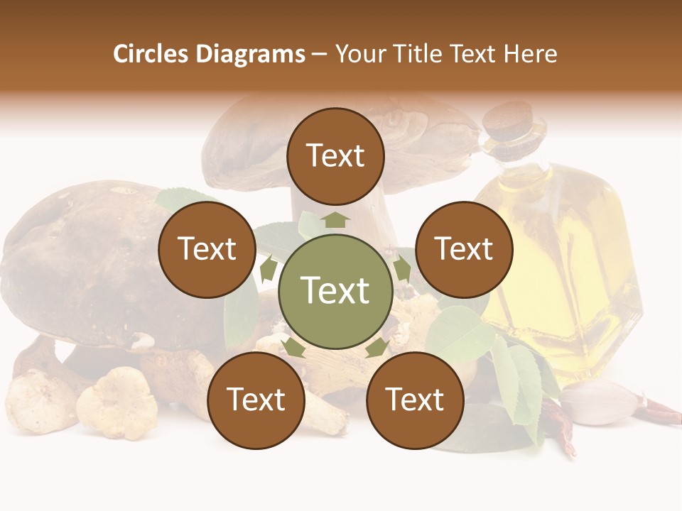 Beauty Isolated Orange PowerPoint Template