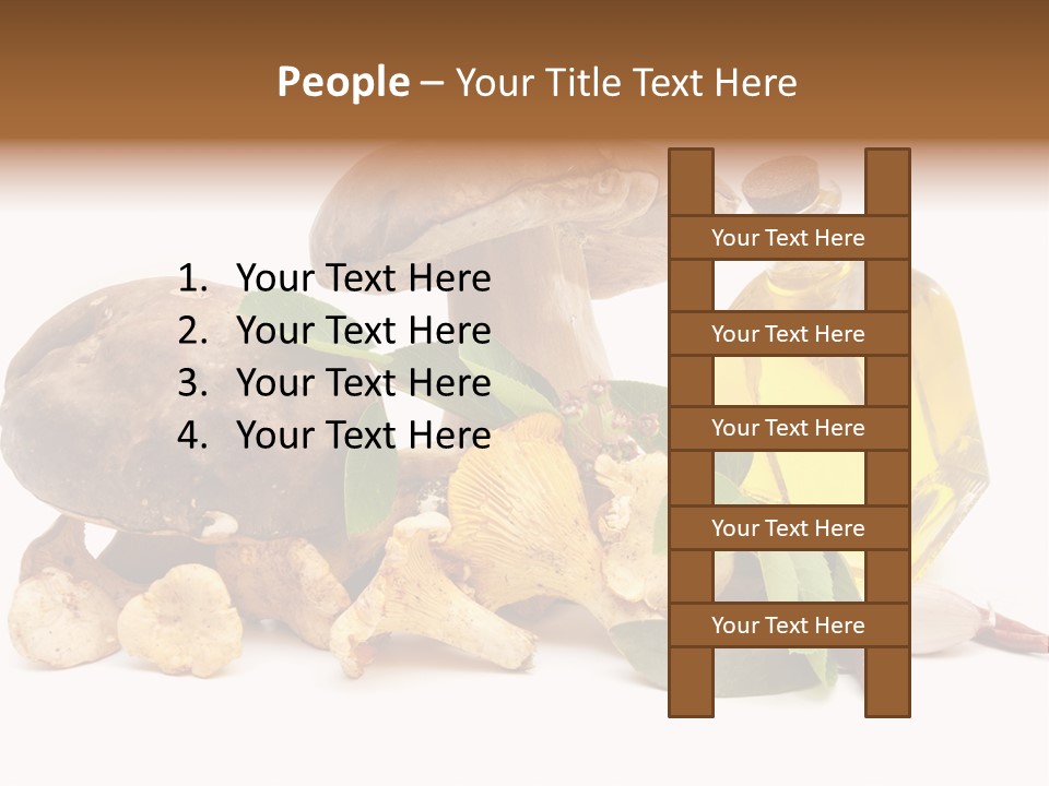 Beauty Isolated Orange PowerPoint Template