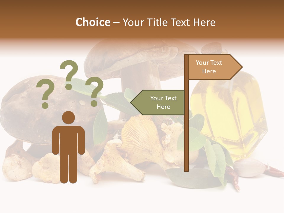 Beauty Isolated Orange PowerPoint Template