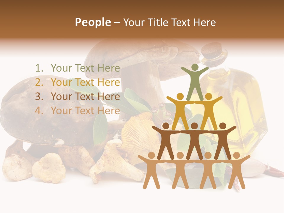 Beauty Isolated Orange PowerPoint Template