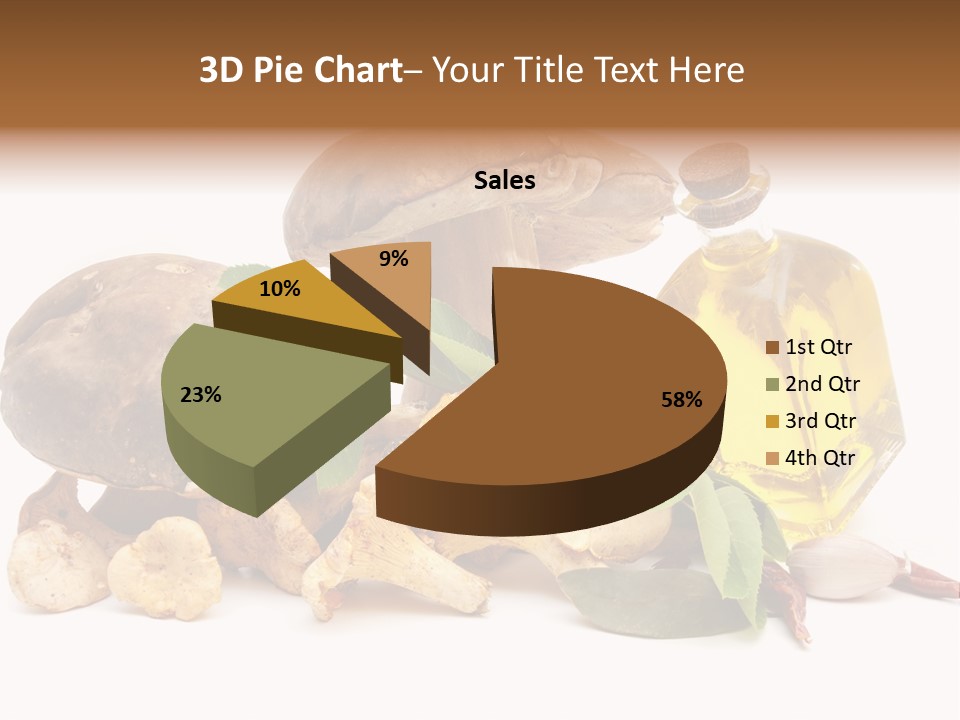 Beauty Isolated Orange PowerPoint Template