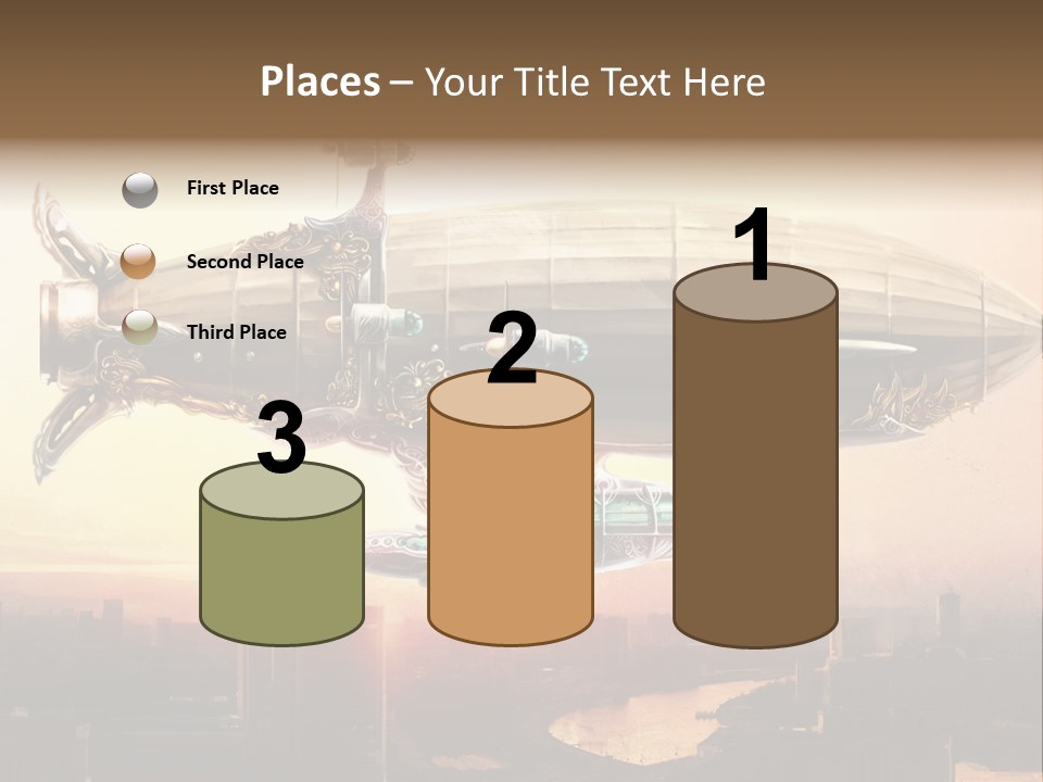 Altitude Sunset Painting PowerPoint Template