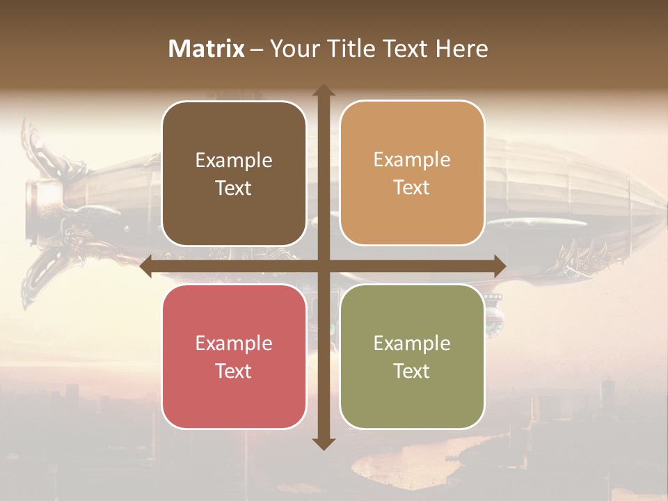 Altitude Sunset Painting PowerPoint Template
