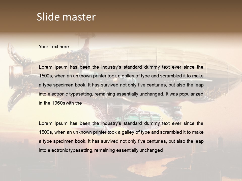 Altitude Sunset Painting PowerPoint Template