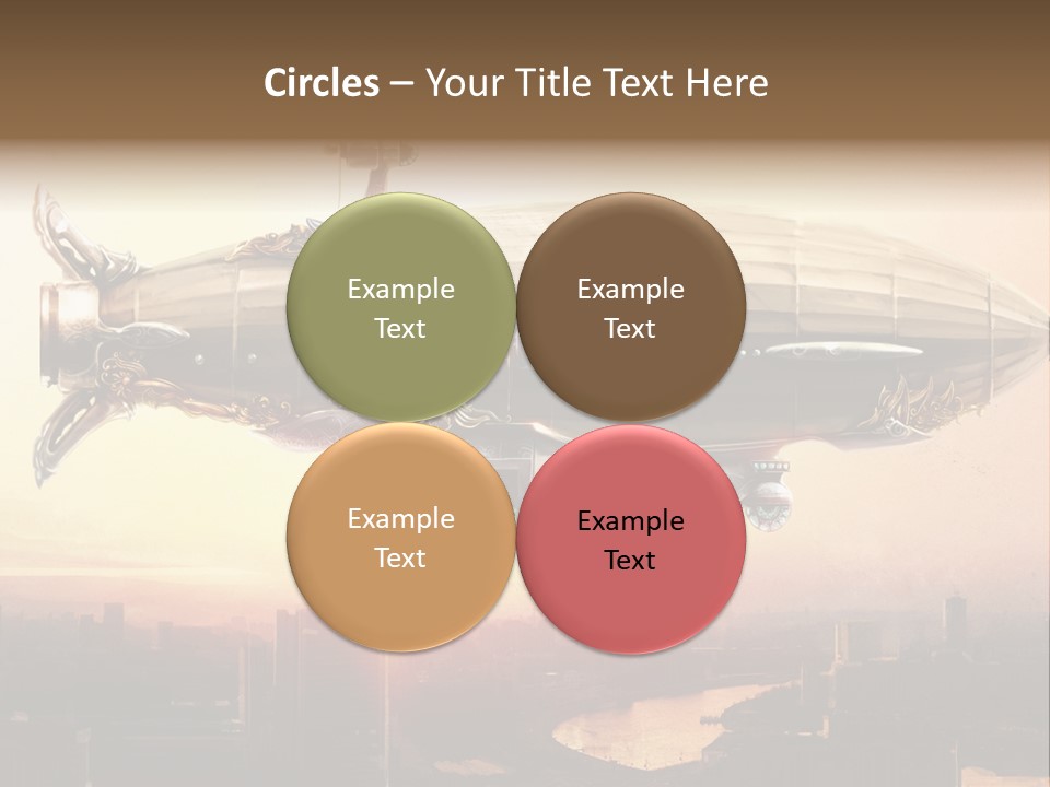 Altitude Sunset Painting PowerPoint Template