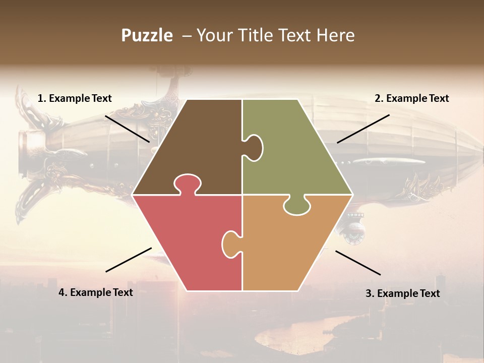 Altitude Sunset Painting PowerPoint Template