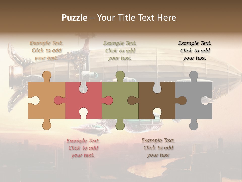 Altitude Sunset Painting PowerPoint Template