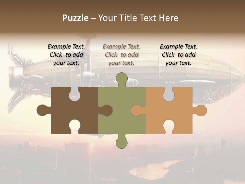 Altitude Sunset Painting PowerPoint Template